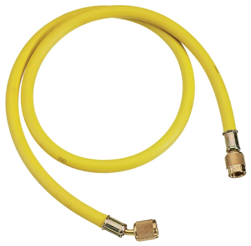 Refco 9881272 Manguera de llenado 9881272 CL-24Y, 0,6 m, 1/4" UAE, amarilla