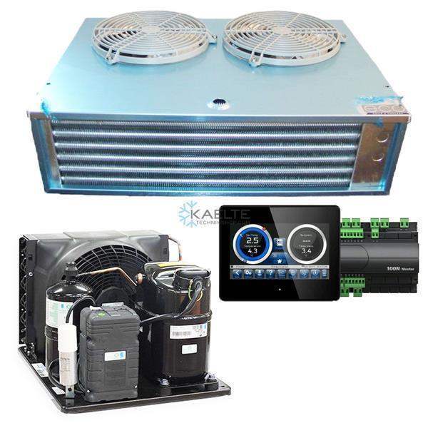 Premium freezer refrigeration set with electric defrosting R452A, 1.2 kW, up to 7.5 m³