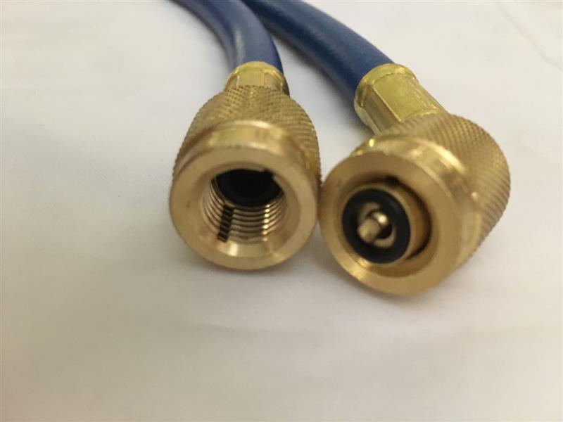 Filling hose blue standard, L 90cm, 1/4SAE