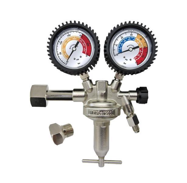 Regulator ciśnienia azotu 53006 Mastercool Złącze wylotowe kielichowe 1/4" SAE, z zaworem sterującym