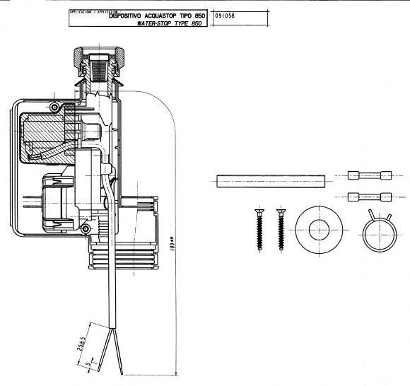 Electrovanne pour lave-vaisselle 091058 00848580 Bosch Quelle