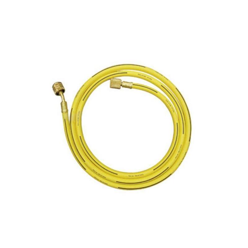 Vulslang R134, L 180cm geel 1/2"ACME-F met afsluiter