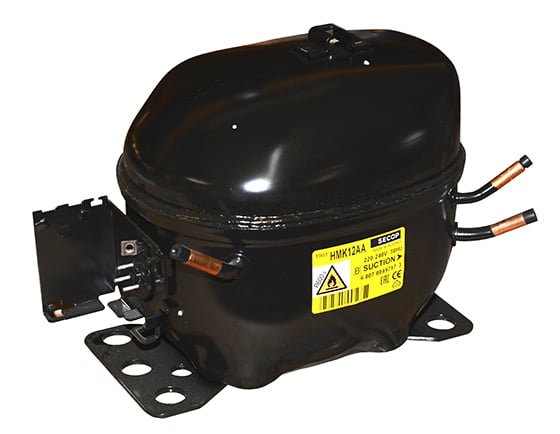 Kompressor SECOP HMK12AA, LBP - R600a, 220-240V/1/50HZ (utan elektronik och tillbehör)