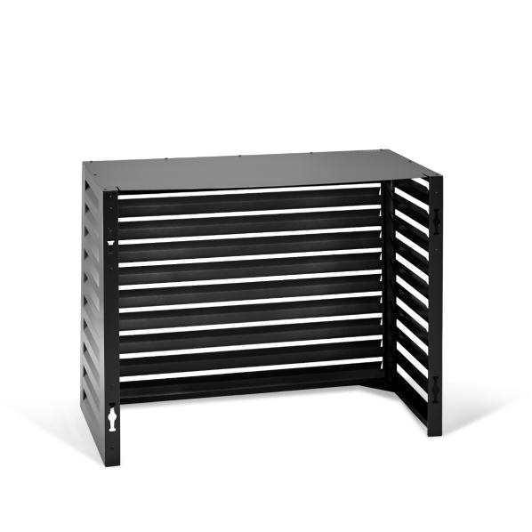 Alloggiamento per climatizzatore e pompa di calore Evolar in alluminio nero M, 800x1100x550 MM