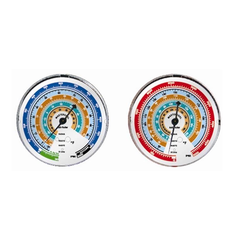 Manometr PSI/°F 80mm HS wysokociśnieniowy R404A-407C-507A-134a