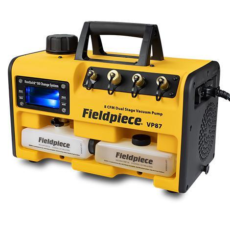 Vacuümpomp met RunQuick™ olieverversingssysteem 8CFM 220 l/min VP87EU FIELDPIECE A2L-goedkeuring