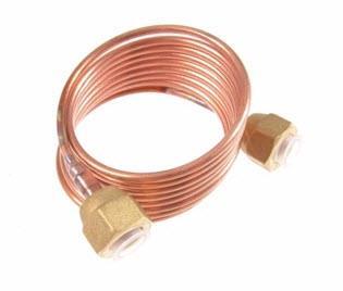 Pressure equalisation line / capillary tube with union nut 1/4" SAE - 1.5 m