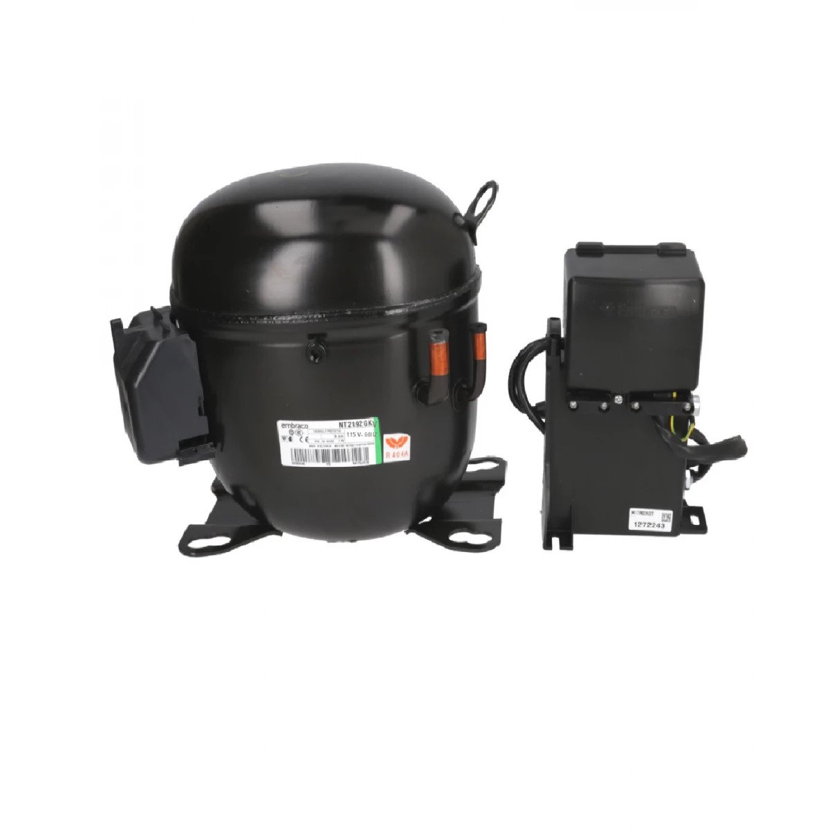 Embraco NT2192GKV kompressor, LBP, R404A, 208-230V/1PH/60Hz, CSR