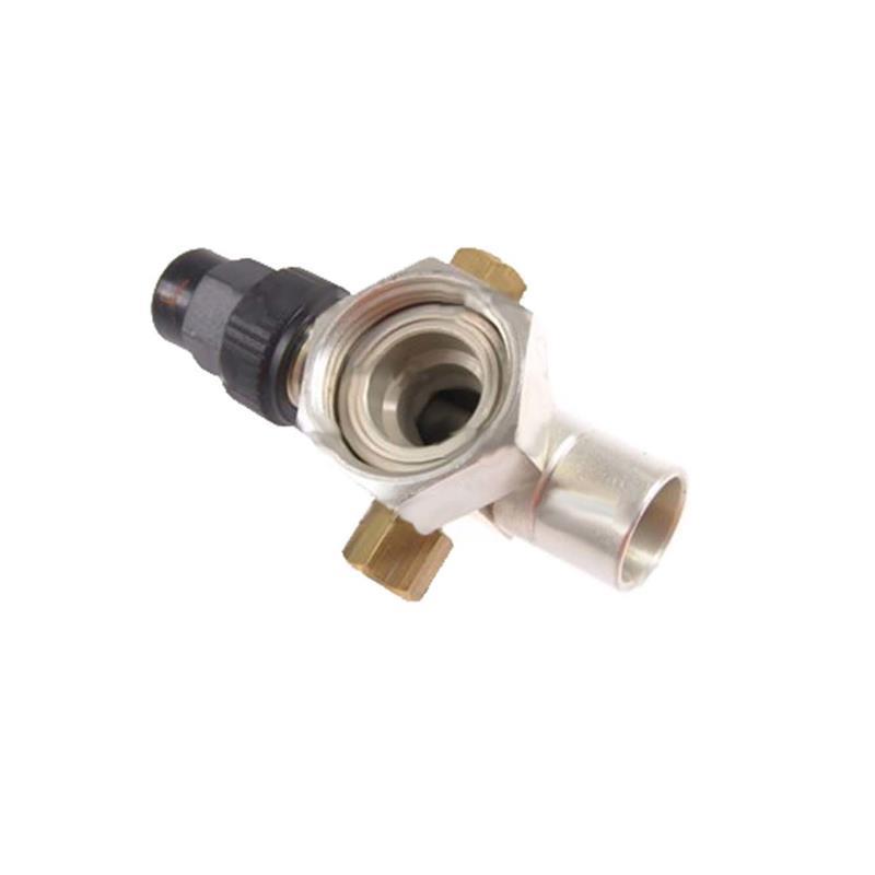 Válvula Rotalock, conexión 1", entrada 3/8" SAE, 2 conexiones
