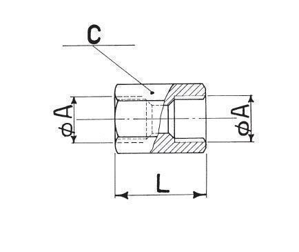 Conector Conexión 3/8 "SAE WIGAM U4-6