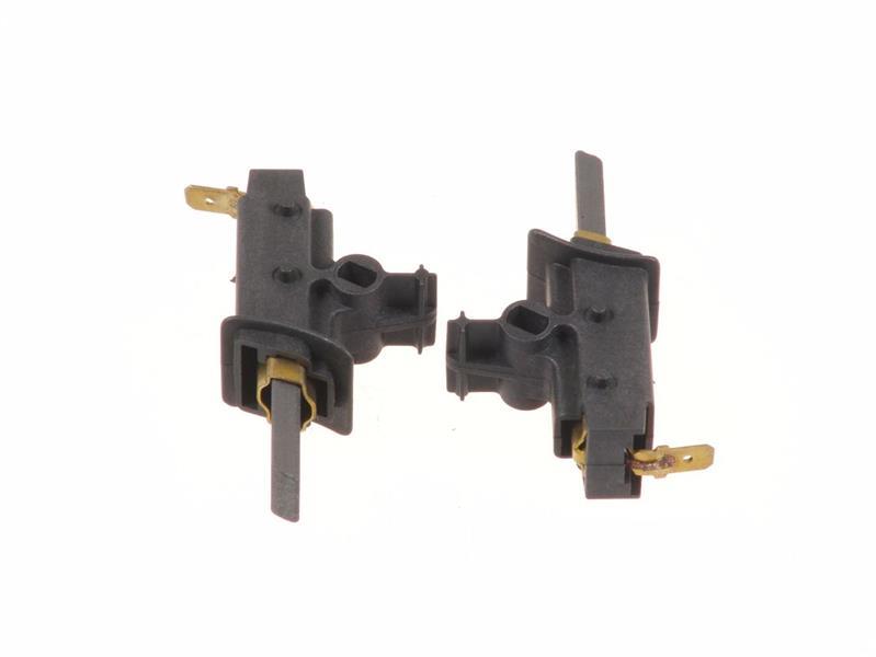 Escobillas de motor con alojamiento deslizante para muelle. Conexión de cable de cobre trenzado 5 x