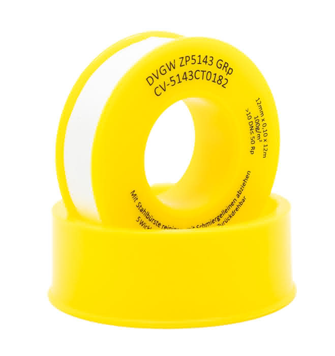 Cinta de teflón 6940212010 12x0,1mm 12m amarillo