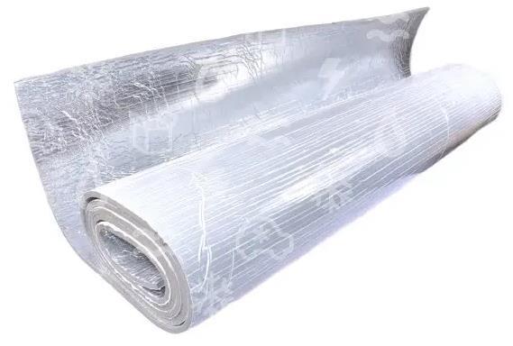 Estera aislante autoadhesiva K-FLEX H DUCK 12 mm aluminio, anchura 1,5 m, longitud 1 m