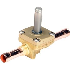 Zawór elektromagnetyczny Danfoss EVR 15, NO, bez cewki, ODF 16 mm