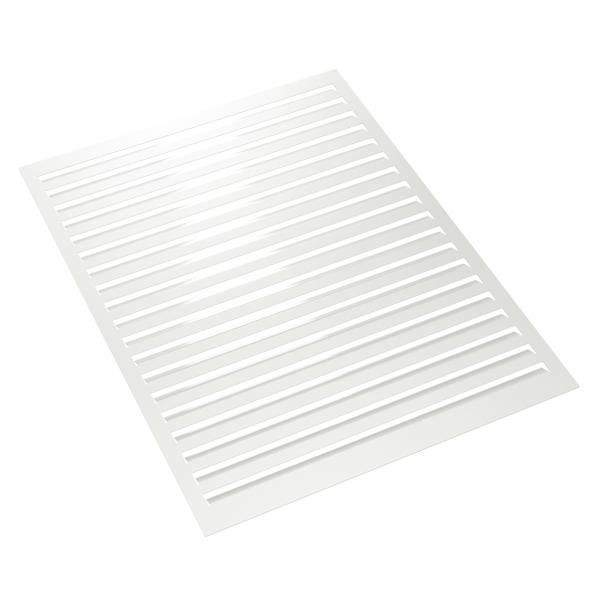 Evolar bakre vägg aluminium vit torn, 1200x1600 MM