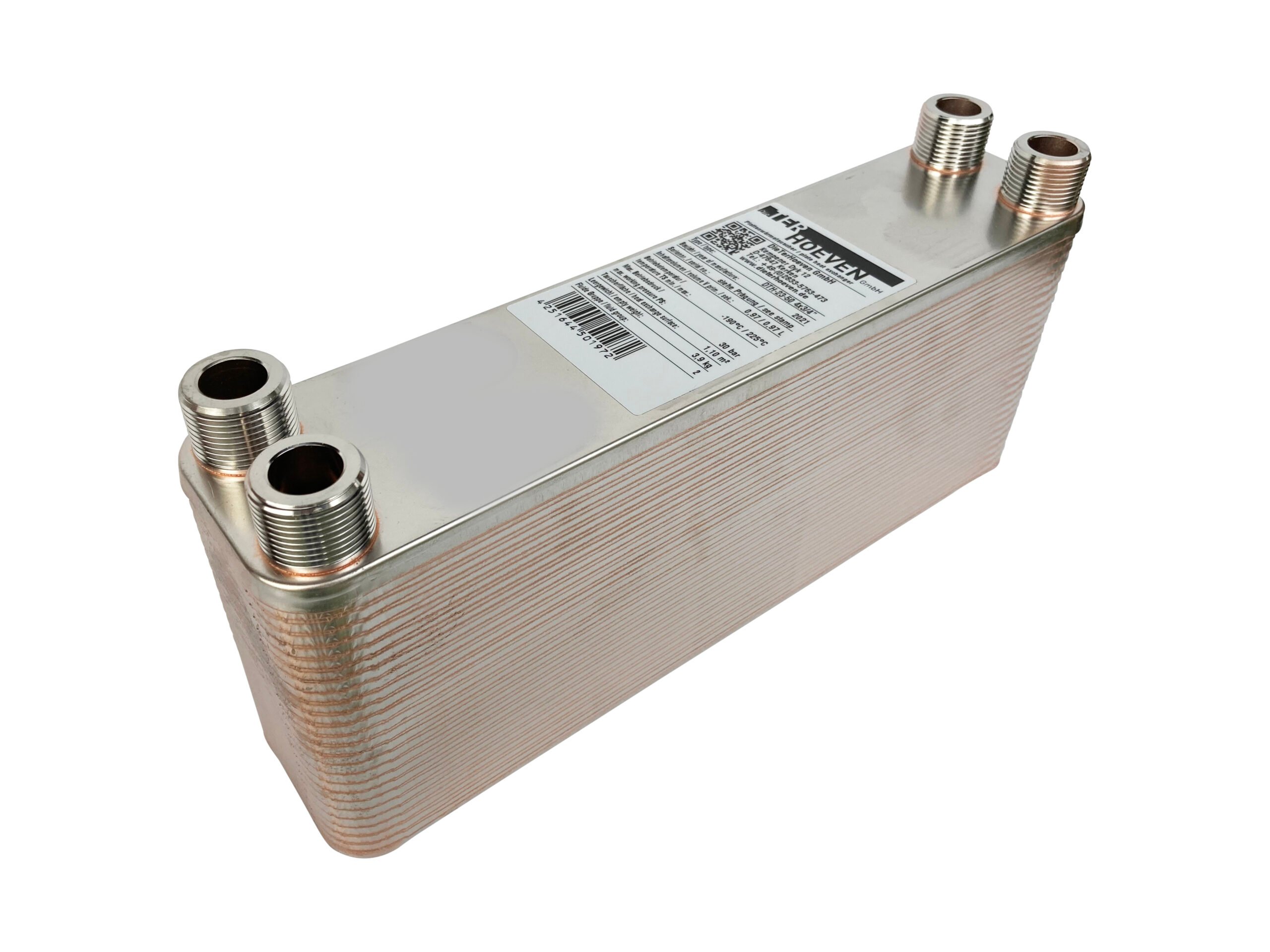 Platenwarmtewisselaar DTH-60-60 4x1" AG