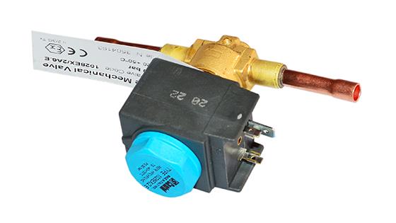 Zawór elektromagnetyczny Castel R290, NC, partia 1/4" ODS, z cewką, 1028/2A6.E
