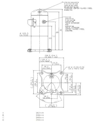 Compressor Copeland Scroll ZR28K3E-TFD 522, R407C, 380-420V