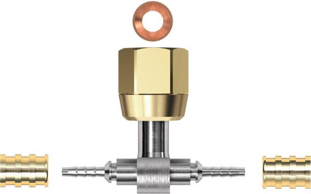 Gomax-armatur KPB0C2 Kapillär T-stycke DN2 med 1X 7/16" utlopp