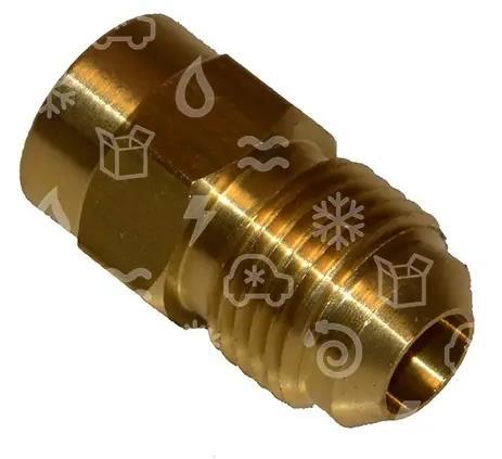 Reductor de latón - 180° - 3/8" SAE x 3/8" ODS - F