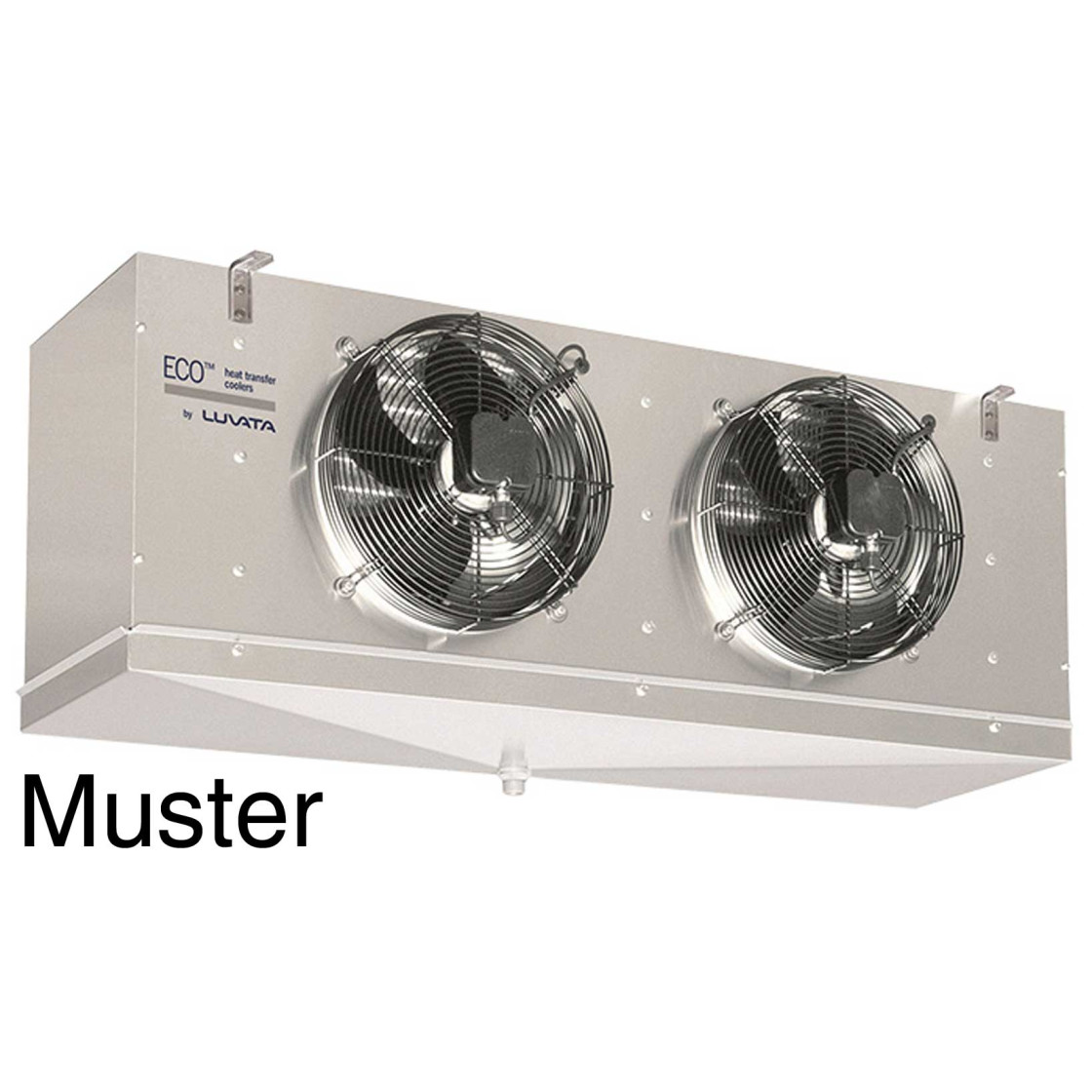 Evaporatore ECO GCE252G8ED, 1,96 kW, 1725 m3/h, ventola 2x250 mm, sbrinamento elettrico