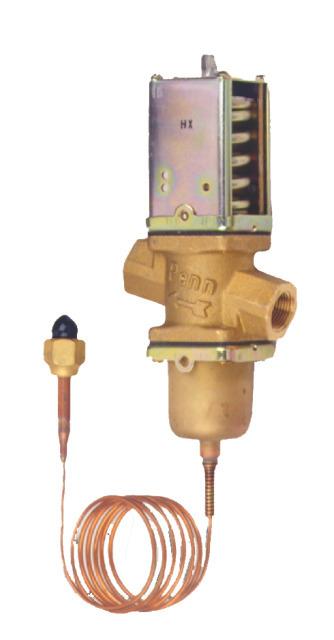 Regolatore acqua Penn V46AC-9510 Regolatore acqua di raffreddamento 3/4" 5-23bar 2 vie