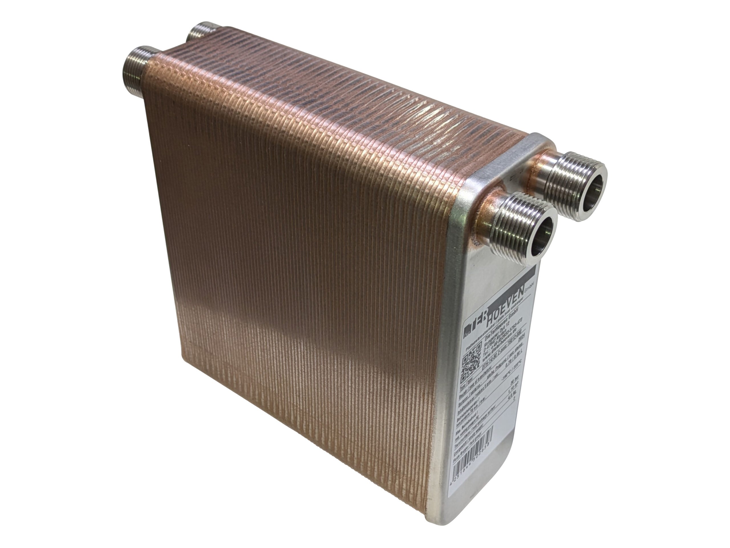 Échangeur de chaleur à plaques DTH-14-80 2 voies T6012-080
