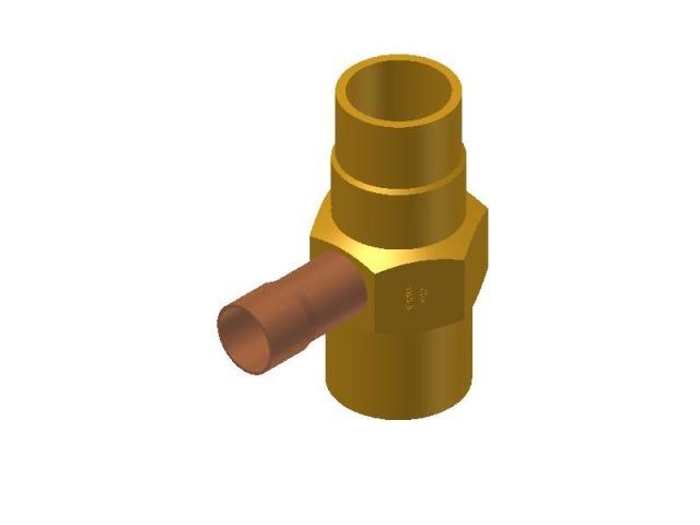 Mezclador de gas caliente Danfoss LG Conexiones soldar: 16mm x 28mm