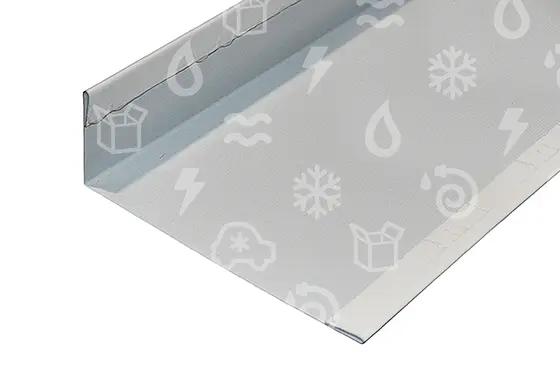 Bahnmaterial, Glas, Transparente Banderole, Spiegelglas, Musternachweis