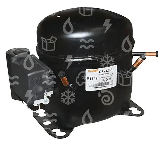 Verdichter ACC Cubigel / Huayi GPY12LA, LBP - R134a, 220-240V/1/50Hz