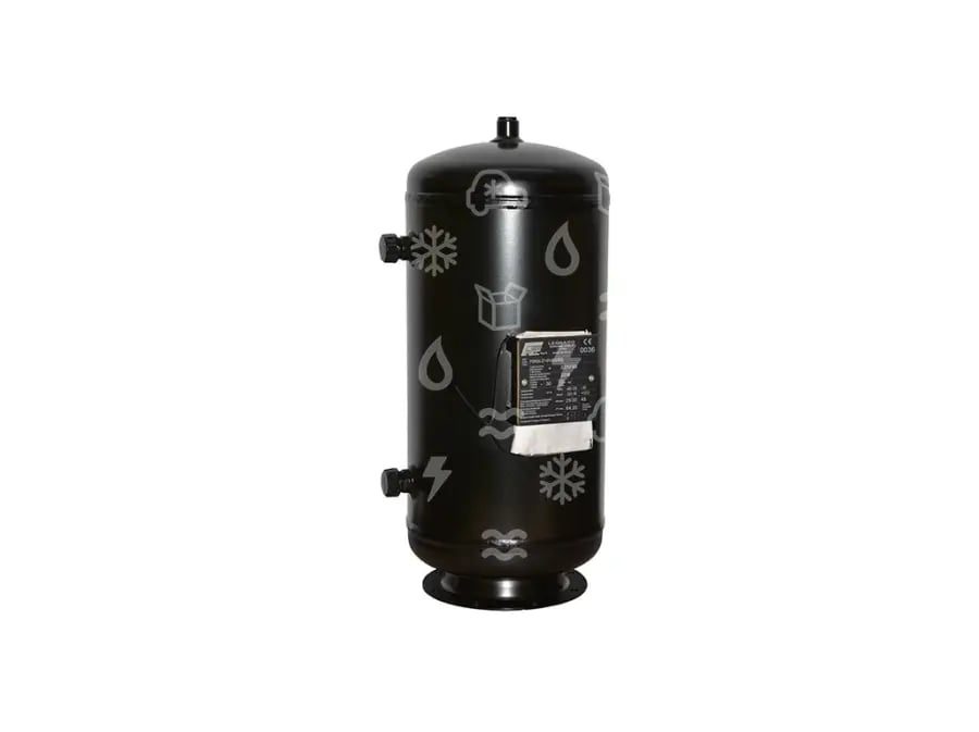 Fluid reservoir, 45 BAR, 30.0 l, inlet 1.1/4", outlet 1.1/4", 1/2" NPT safety valve