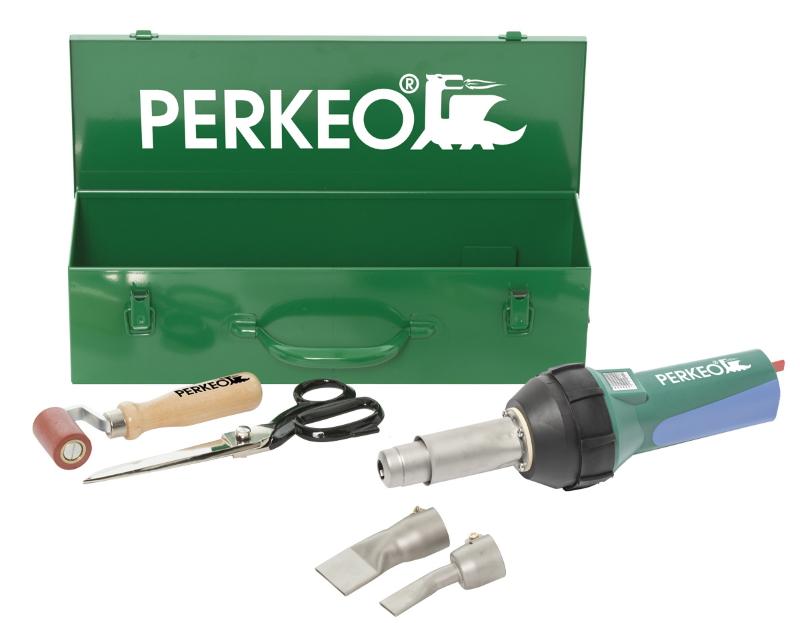 PERKEO HOTGUN 2000 S Set - Soldador manual de aire caliente, 230V, 1600 W