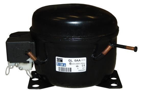 Compresor Cubigel-ZEM GL70AA, LBP - R134a, 1/5HP, 220-240V/1/50Hz - no disponible, sustituido por HYS69YCA