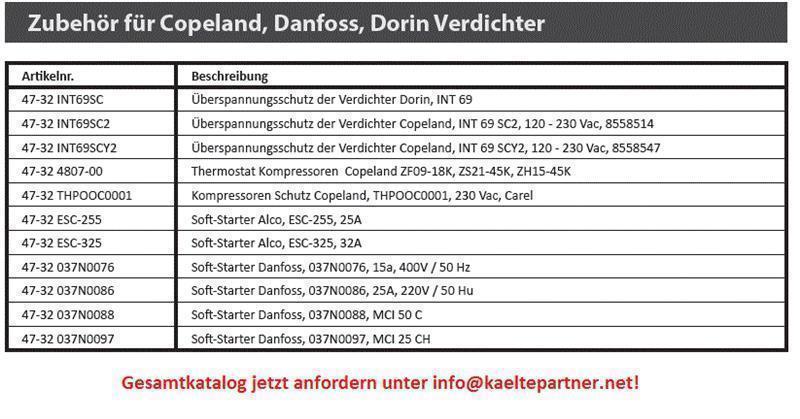 Thermostaat drukgas Copeland - ZF09-18K, ZS21-45K, ZH15-45K, 2981196 / Toebehoren voor compressoren