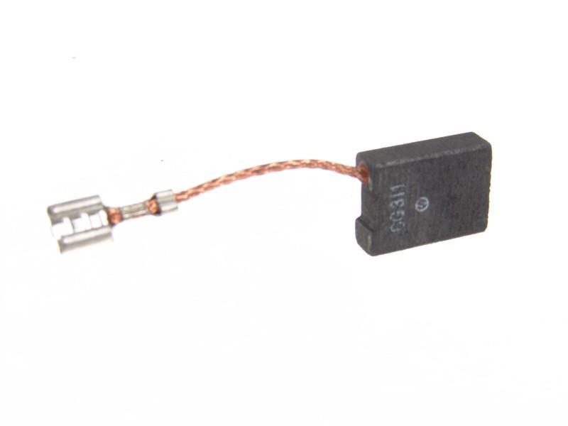 Motor brushes with braided copper wire and plug connection, single, HITACH