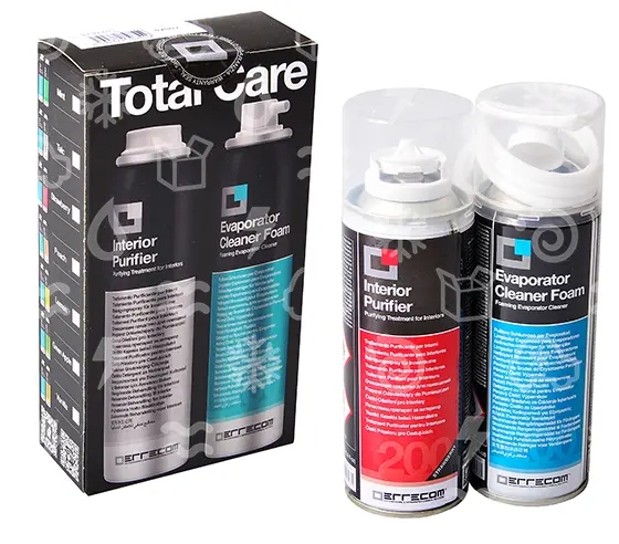 Errecom set completo per l'igiene dell'aria condizionata - schiuma + aerosol, 2×200 ml, fragola