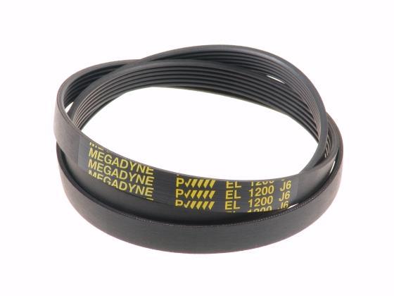 Ribbed belt, six-ribbed, fabric-reinforced 1200 J6 EL