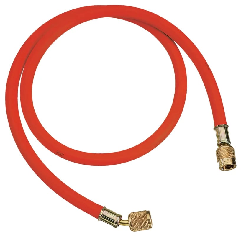 Refco 9881263 Manguera de llenado CL-24R, 0,6 m, 1/4" UAE, roja