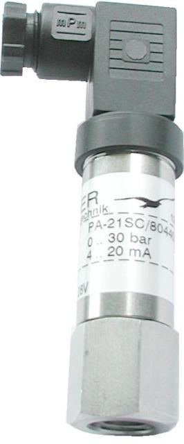RIES druktransmitter PMK-30 voor ADR toerentalregelaar 0-30 bar 4-20mA 7/16-20 UNF