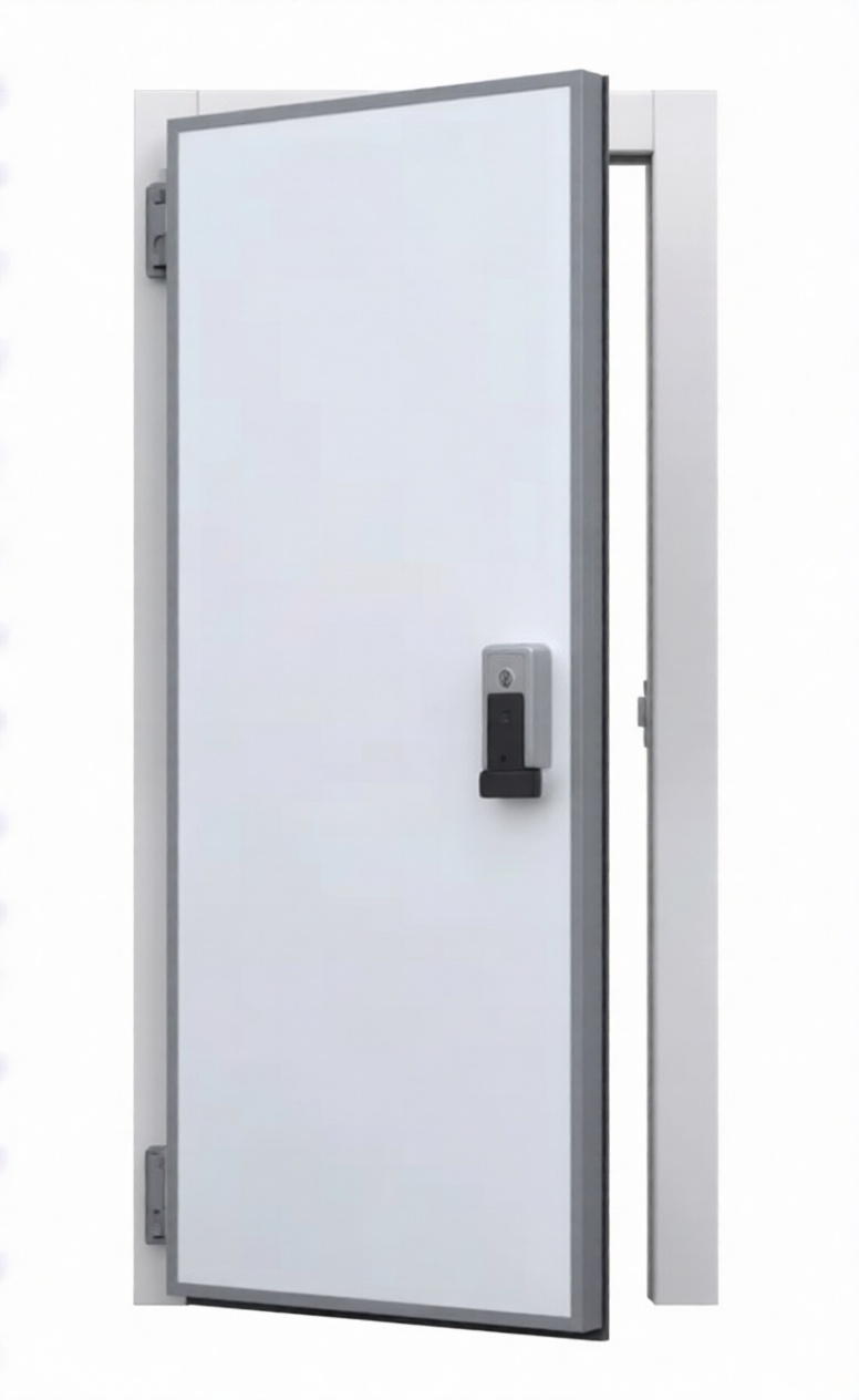 Puerta batiente RF sin umbral para cámara frigorífica, PUR 60, 1000 x 2000 mm, DERECHA