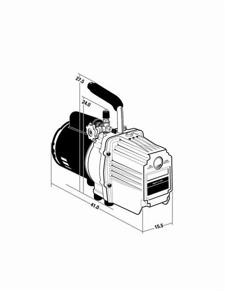 Vacuümpomp 7,5cfm 115V, 2-traps