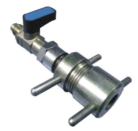 Hansen snelkoppeling, 1/4" NPT x 8 mm, met ventiel