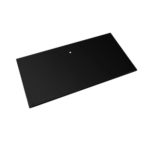Evolar base plate aluminium black L, 650x1200 MM