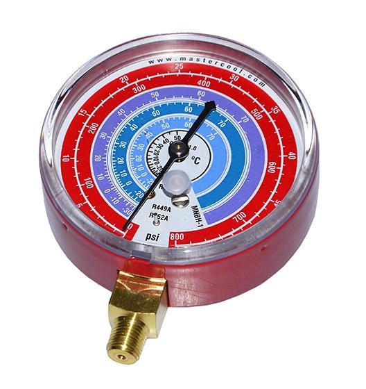 Manometr wysokiego ciśnienia - suchy MC, 80 mm, MNBH1, R448A, R449A, R452A