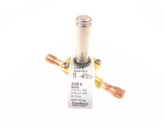 Magneetventiel Danfoss EVR 6 NC, soldeer 12 mm ODF, kv 1,0