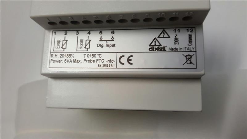 Controlador de refrigeración Dixell / Copeland XR60D 5POC1, 230 V, 20 A, carril DIN