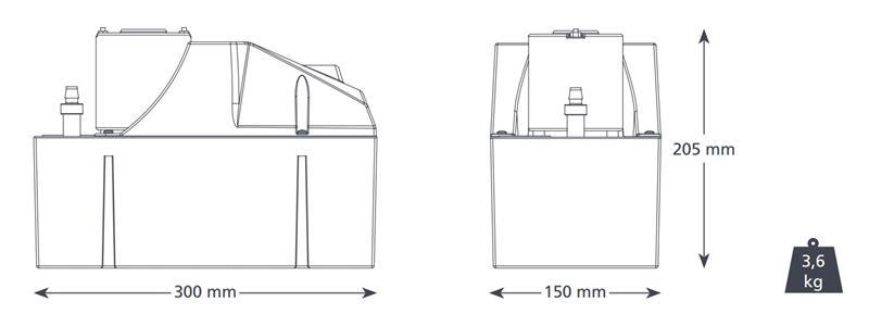 Pompa zbiornika kondensatu ASPEN - Hot Water Economy, 900 l/h, (FP2092/2) - zostanie zastąpiona przez FP2092/3