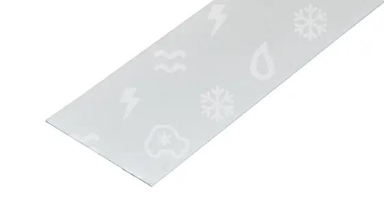 Musterband,  Großformat,  Wetterbeständig,  Schneeflocken Muster,  Regenbogenfarben?