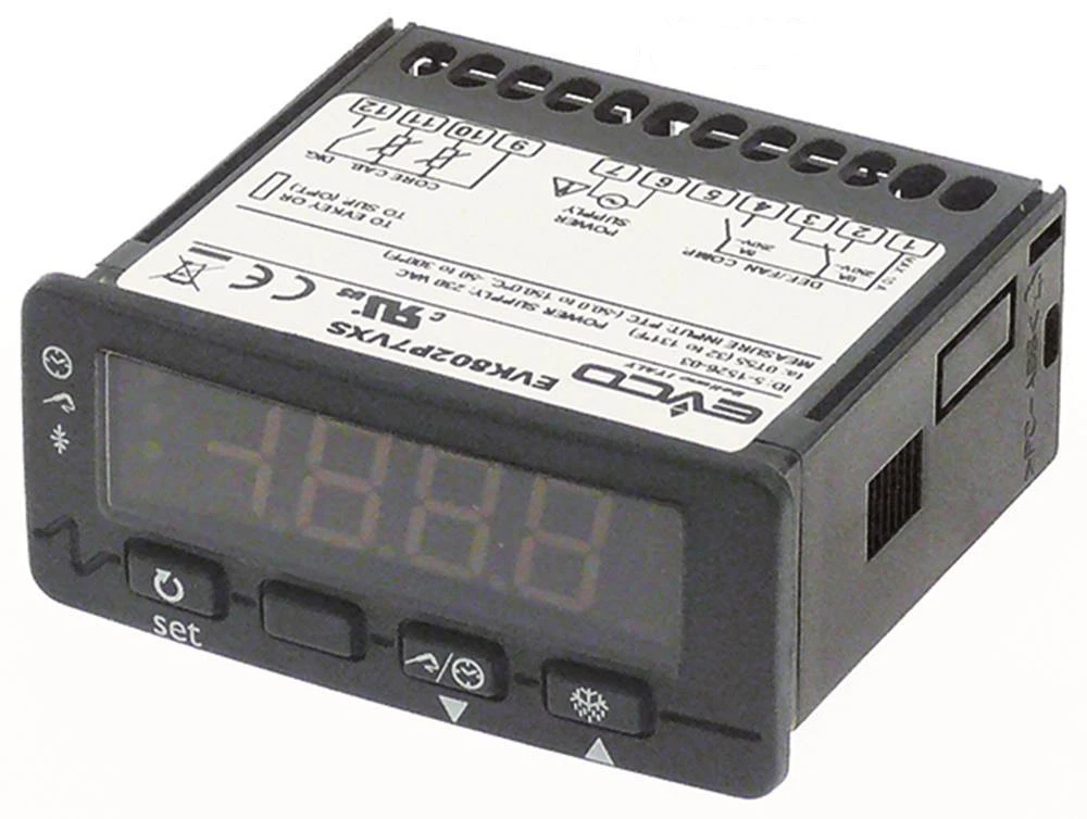 Coldroom controller EVCO EVK802P7, 230V AC NTC/PTC - no longer available, replaced by EV3802N7