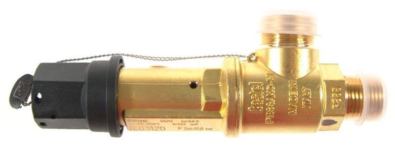 Castel 3030/44C120 safety valve, 1/2" NPT screws, 12 bar